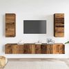 vidaXL 4-tlg. TV-Schrank-Set Wandmontage Altholz-Optik Holzwerkstoff 3329017 Bild 3