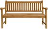Gartenbank David Sitzbank Holzbank Gartenmöbel 120x80x92cm Teakholz Bild 2