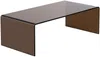 Vente-unique - ALONZO Couchtisch Glas TransparentBraun - B 55 cm x H 35 cm x L 110 cm Bild 4