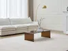Vente-unique - ALONZO Couchtisch Glas TransparentBraun - B 55 cm x H 35 cm x L 110 cm Bild 2