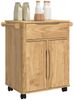 vidaXL Küchentrolley FLORO Wachsbraun 72,5 x 45 x 80 cm 42011249 Bild 3
