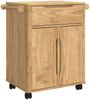 vidaXL Küchentrolley FLORO Wachsbraun 72,5 x 45 x 80 cm 42011249 Bild 2