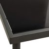 Gartentisch, Esstisch, Küchentisch Anthrazit 80 x 80 x 72 cm Glas und Stahl Bild 3