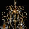 vidaXL Kronleuchter mit Kristallperlen Golden Rund 6×E14 281603 Bild 5