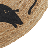 Kinderteppich Jute beige ⌀ 120 cm Tiermotiv EARTH Bild 5