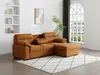 Vente-unique - ULENIO Sofa Stoff Rot - B 158 cm x H 95 cm x L 234 cm Bild 3