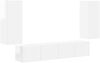 vidaXL TV-Wandregal-Set 4 pcs Hochglanz Weiß Holzwerkstoff 3408920 Bild 2