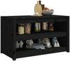 vidaXL Outdoor-Küchenschrank MEPPEL Schwarz 106x55x64 cm Massivholz Kiefer 832335 Bild 3