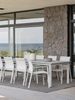 Gartenstuhl Delia aus Textilene und Aluminium, modern, hellgrau/off-white, stapelbar Bild 5