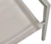 Gartenstuhl Delia aus Textilene und Aluminium, modern, hellgrau/off-white, stapelbar Bild 4