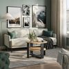 Couchtisch Romeo Anthrazit/Artisan-Eiche 68x68 cm Vicco Bild 3