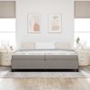 vidaXL Boxspringbett mit Matratze Taupe 200 x 200 cm Stoff 3398889 Bild 3