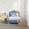 vidaXL Kinderbettgestell mit Kopfteil Jeans blau 70 x 140 cm Stoff 42011043 Bild 3