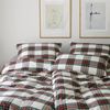 Elegante Flanell Bettwäsche Westminster 2666-1 Kariert Rot 135x200 Bild 2