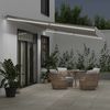 vidaXL Markise Manuell mit LED Anthrazit & Weiß 600x350 cm 3215805 Bild 3