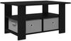 vidaXL Couchtisch Schwarz Eichen-Optik 77 x 55 x 42 cm Holzwerkstoff 8000413 Bild 2