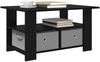 vidaXL Couchtisch Schwarz Eichen-Optik 77 x 55 x 42 cm Holzwerkstoff 8000413 Bild 3