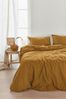 Beddinhouse 100% Organic cotton, 30x30/76x68, 144TC Bettwäsche Organic Basic Ochre 135X200 135x200 cm + 1 x 80 x 80 cm 1 Bettbezug, 1 Kissenbezug Ocker Bild 2