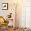 Lindby Stehlampe Felicia, Metall, Alu IP20, 2 x 15 W LED E27 + 1 x 10 W LED E14 Bild 2