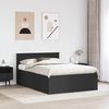 vidaXL Bettrahmen mit Kopfteil Schwarz 140 x 190 cm Holzwerkstoff 3408572 Bild 3