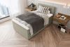 99rooms 'Phönix' Boxspringbett, Beige, 120x200 cm, Webstoff MALMO_NEW Bild 4