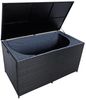 Auflagenbox Poly Rattan 870 Liter XXL Kissenbox Box Aufbewahrungsbox Schwarz Bild 4