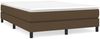 vidaXL Boxspringbett, Stoff, Dunkelbraun, 140x200 cm Bild 2