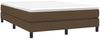 vidaXL Boxspringbett, Stoff, Dunkelbraun, 140x200 cm Bild 3