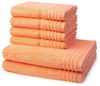 Vossen Vienna Style Supersoft 6 tlg. Frottier-Set - 4 X Handtuch (50 X 100cm), 2 X Duschtuch (67 X 140cm) - 620 g/m2 - Apricot Bild 1