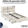 Gdood Polsterbett Stauraumbett Doppelbett LED (Type-C + USB, Hydraulisch hebbarer Stauraum), Mit Bettkasten, LED-Beleuchtung, USB-Anschluss, 180x200 cm Bild 3