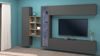 Wohnwand >Benevent< (5-teilig) in Anthrazit matt - 320x180x30 (BxHxT) Bild 2