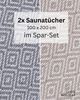 furora HOLIDAY Saunatuch Saunahandtuch Saunatuch Damen + Herren, Hamamtuch groß 100x200 XXL Bild 2
