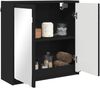 vidaXL Badezimmerspiegelschrank Schwarz 60 x 20 x 60 cm Holzwerkstoff 888778 Bild 3