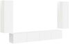 vidaXL TV-Wandregal-Set 4 pcs Hochglanz Weiß Holzwerkstoff 3408929 Bild 2