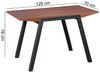 Esstisch Tisch MALIN Vierfußtisch 120x76cm Walnuss-Furnier Bild 3
