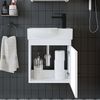 Roomart PUNTO Badmöbel Set– 2-teiliges Badezimmermöbel Set - Waschbecken mit Unterschrank - H 45 x B 24.5 x T 46.5 cm • Weiß Bild 4