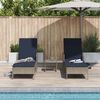 vidaXL Sonnenliege 3 pcs Grau und Marineblau 200 x 55 x 92 cm 365438 Bild 4
