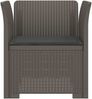 vidaXL 1-Sitzer Sessel mit Kissen Rattan-Look PP Hellgrau 8011865 Bild 3