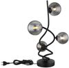 LED Tischleuchte, Metall, Glas Rauchfarbe, DH 52 cm Bild 4