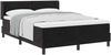 vidaXL Boxspringbett mit Kopfteil Schwarz 200 x 140 cm Samt 3341470 Bild 2