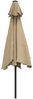 vidaXL Sonnenschirm mit LED-Leuchten und Stahlmast 300 cm Taupe 44512 Bild 5