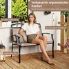 Wetterfeste Gartenbank für 2 Personen Outdoor Sitzbank bis 300 kg Belastbar Stoff Balkonbank Bild 4