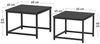 HawthyHome Couchtisch 2er-Set quadratischer Wohnzimmertisch aus Holz mit Metallgestell (2-St), moderner Beistelltisch für Wohnzimmer und Schlafzimmer, platzsparend Bild 2