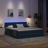 vidaXL LED-Speicherbett mit Matratze Dunkelblau 180 x 200 cm Samt 3371613 Bild 5