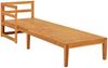 vidaXL Sonnenliege mit 1 Armlehne Cremeweiß Massivholz Akazie 316313 Bild 5