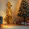 LED Stehleuchte, Weihnachtsbaum, Holz, H 90 cm Bild 3