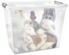 Gardissimo Aufbewahrungsbox 3 er Set mit Deckel New Clip 80 Liter Kunststoff Boxen Stapelboxen (Komplett-Set, 3 Boxen + Deckel), stapelbar und nestbar mit Rollen und Clip-Verschluss Bild 3
