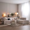 Bronx71 Ecksofa Memphis Chenille weiß/beige rechts Bild 3