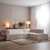 Bronx71 Ecksofa Memphis Chenille weiß/beige rechts Bild 4