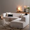 Bronx71 Ecksofa Memphis Chenille weiß/beige rechts Bild 5